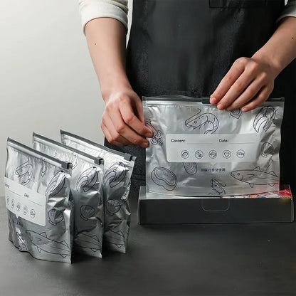 up Reusable Aluminium Foil Sealable Storage Bags — Keep Food Fresh For Longer