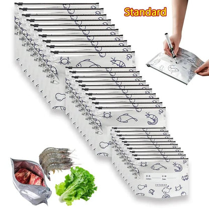 up Reusable Aluminium Foil Sealable Storage Bags — Keep Food Fresh For Longer