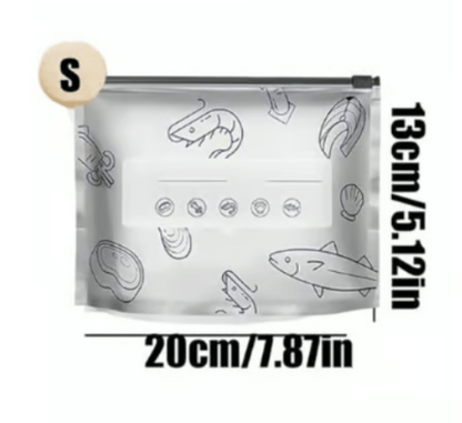 up Reusable Aluminium Foil Sealable Storage Bags — Keep Food Fresh For Longer