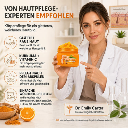 🌿 Kalovino® Kurkuma-Körperpeeling gegen raue & trockene Haut