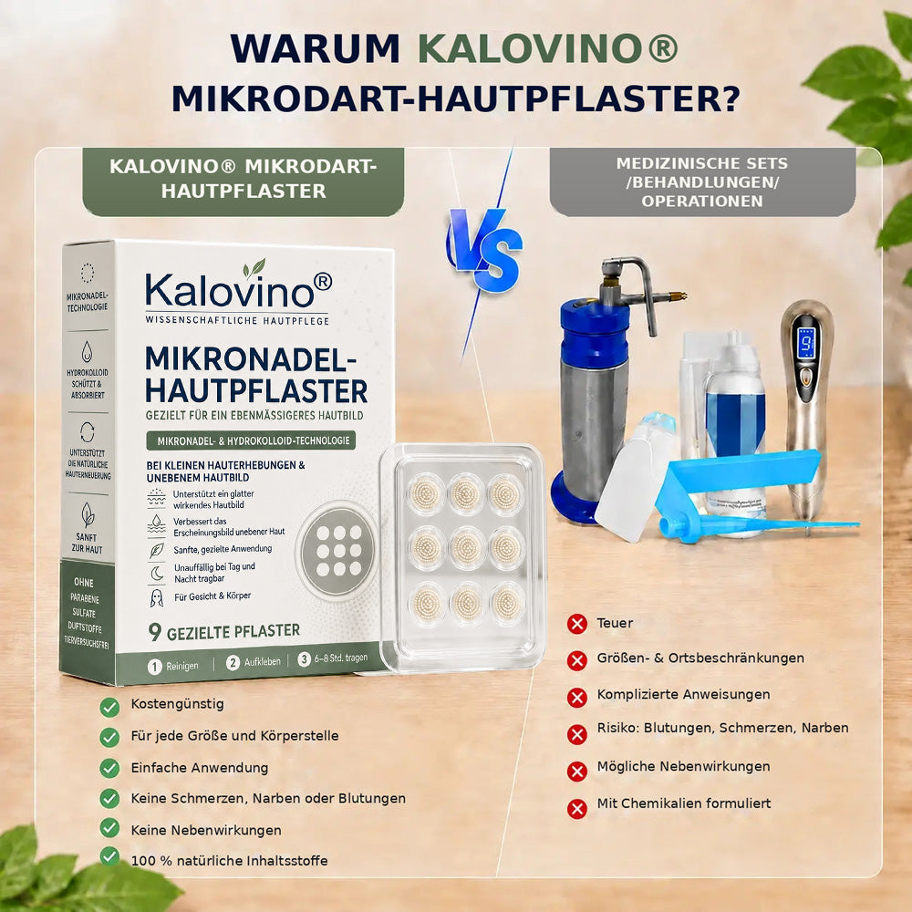 🌿 Kalovino® Effektive botanische Mikronadel-Pflaster zur gezielten Pflege kleiner Hautanhängsel