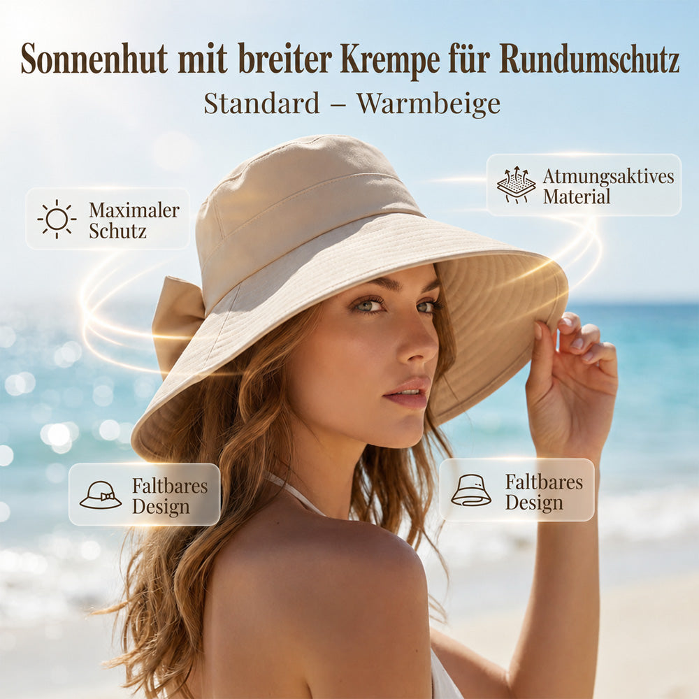 up Nur für kurze Zeit: 50 % Rabatt! ✨Damen Sonnenhut mit Schleife – Breiter Rand für stilvollen Sonnenschutz 🎀