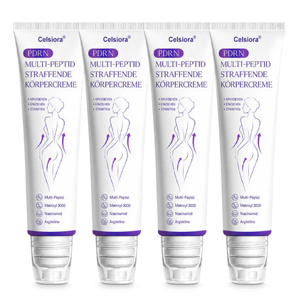 Celsiora® PDRN Multi-Peptide Körpercreme gegen Falten, schlaffe Haut, Dehnungsstreifen & Cellulite