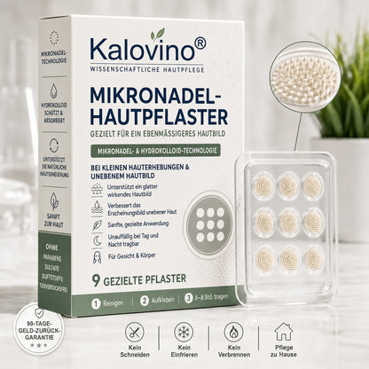 🌿 Kalovino® Effektive botanische Mikronadel-Pflaster zur gezielten Pflege kleiner Hautanhängsel