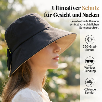 up Nur für kurze Zeit: 50 % Rabatt! ✨Damen Sonnenhut mit Schleife – Breiter Rand für stilvollen Sonnenschutz 🎀