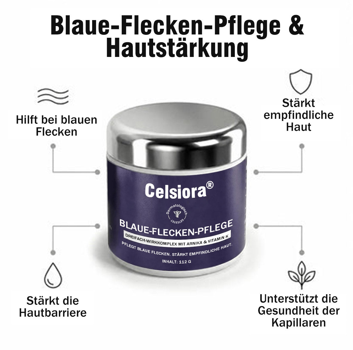 up Celsiora® Bruise Repair Cream – Intensivpflege bei sichtbaren Blutergüssen, dünner und empfindlicher Haut