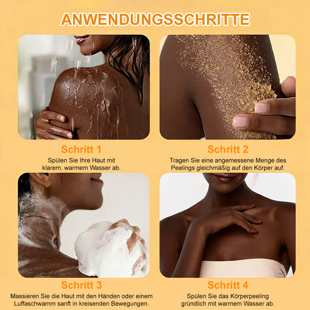 🌿 Kalovino® Kurkuma-Körperpeeling gegen raue & trockene Haut