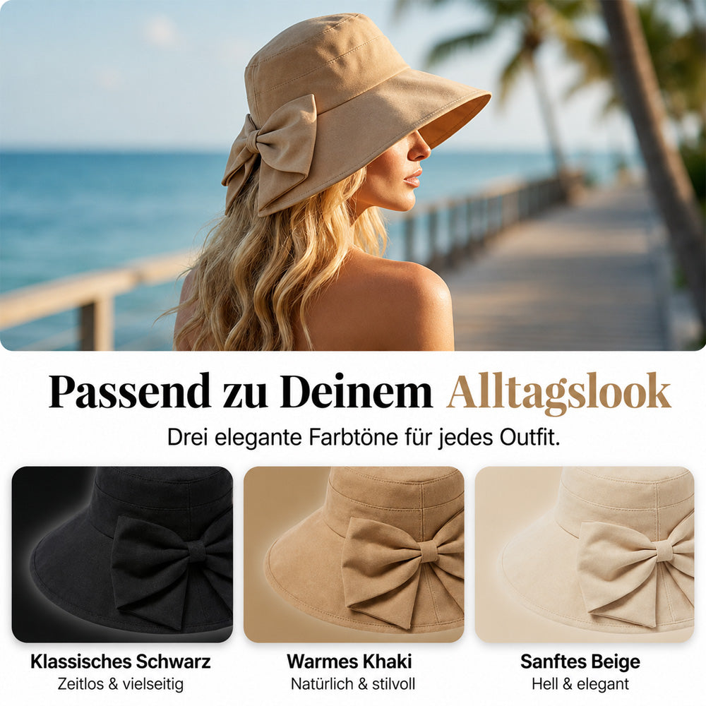 up Nur für kurze Zeit: 50 % Rabatt! ✨Damen Sonnenhut mit Schleife – Breiter Rand für stilvollen Sonnenschutz 🎀