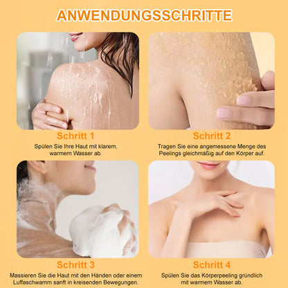 🌿 Kalovino® Kurkuma-Körperpeeling gegen raue & trockene Haut