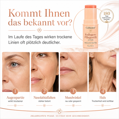 Celsiora® Kollagen-Pflegestift mit PDRN – Sofortpflege für Trockenheitsfältchen