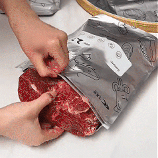 up Reusable Aluminium Foil Sealable Storage Bags — Keep Food Fresh For Longer