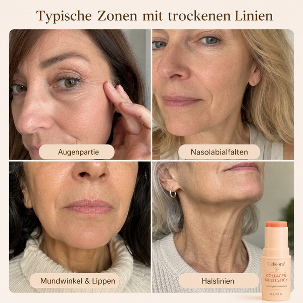 Celsiora® Kollagen-Pflegestift mit PDRN – Sofortpflege für Trockenheitsfältchen
