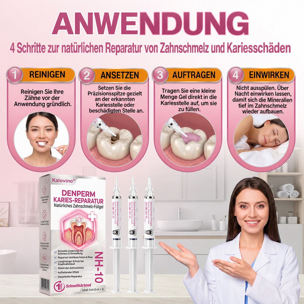 🦷 Kalovino® Zahnschmelz Pflege Gel – Für starke & empfindliche Zähne