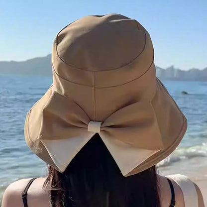 up Nur für kurze Zeit: 50 % Rabatt! ✨Damen Sonnenhut mit Schleife – Breiter Rand für stilvollen Sonnenschutz 🎀