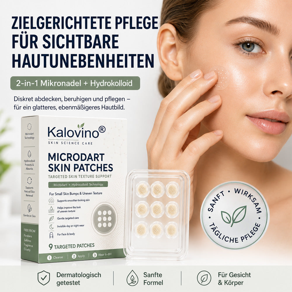 🌿 Kalovino® Effektive botanische Mikronadel-Pflaster zur gezielten Pflege kleiner Hautanhängsel