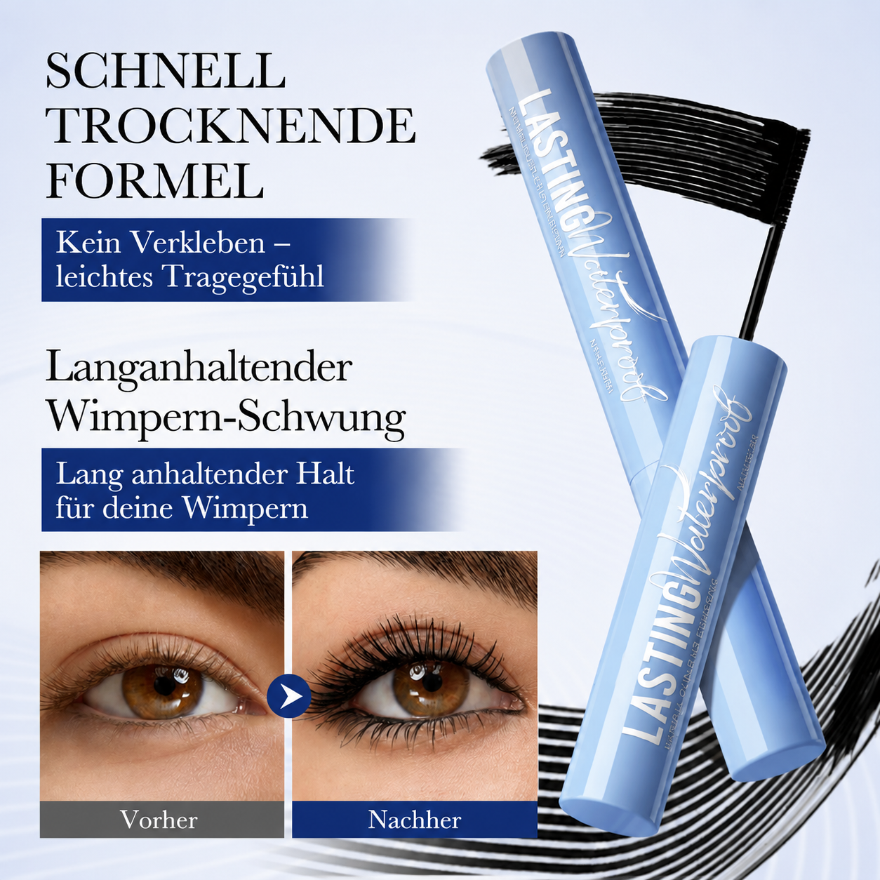 🆙😻 🔥 Letzter Tag — 1 kaufen, 1 GRATIS erhalten! 🔥⏰ | ✨ Kalovino® 24H Wasserfeste Mascara — Lifting, Schwung & Definition für jede Wimper