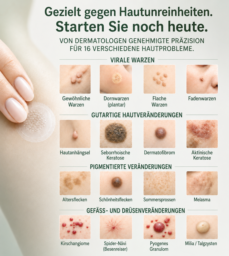🌿 Kalovino® Effektive botanische Mikronadel-Pflaster zur gezielten Pflege kleiner Hautanhängsel
