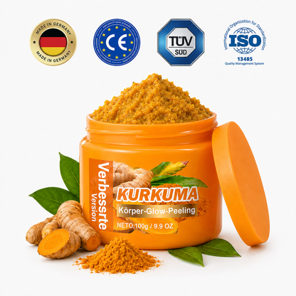 🌿 Kalovino® Kurkuma-Körperpeeling gegen raue & trockene Haut